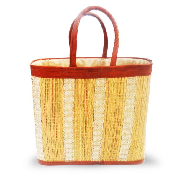 couffin en natte de jonc